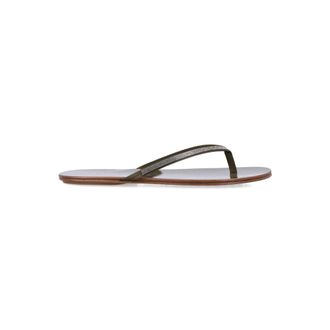 Pedro Garcia Flip Flops, female, Gray, Size: 10 US Prune Sandals