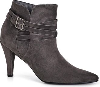 City Chic Womens Ankle Boots - Dakota, Steel, 11 UK Wide