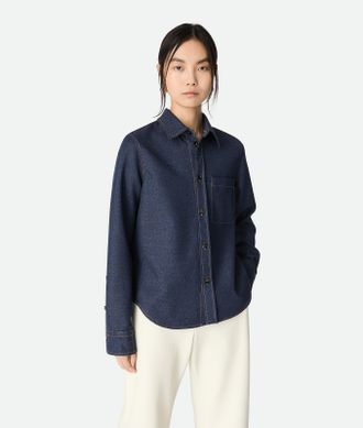 Bottega Veneta Melange Wool Shirt - Bottega Veneta