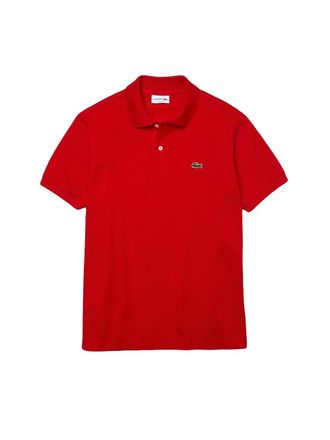 Lacoste Mens Polo Classic Crocodile Logo - Red Cotton - Size X-Large
