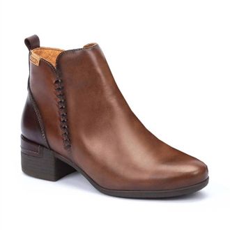 Pikolinos Womens Malaga Leather Bootie In Topo