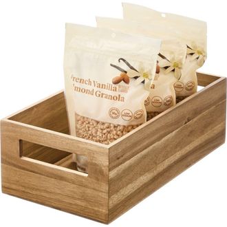 iDesign Acacia Wood Pantry Storage Bin with Handles - Natural at Nordstrom