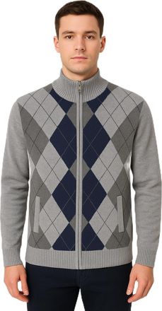 Generic UrbanFit Mens Sleeveless Diamond Pattern Knit Sweater Vest, Wool and Viscose Blend, Classic Style, M-2XL, Model 905 (UK, Alpha, L, Regular, Regular, L