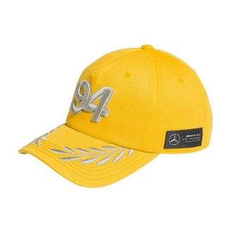 adidas Logo Motief Baseballpet - unisex - Outdoor handschoenen - Geel - ONE Size - Katoen - Fitness