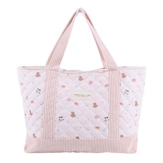 Generic Women Quilted Floral Tote Bag Simple Shopping Bag Patchwork Stylish Commuting Bag Soft Large Capacity for Outdoor Travel (style 10)