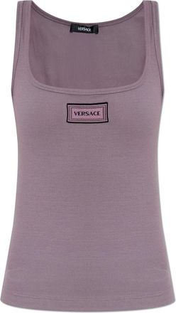 Versace Canotta con applicazione - Viola