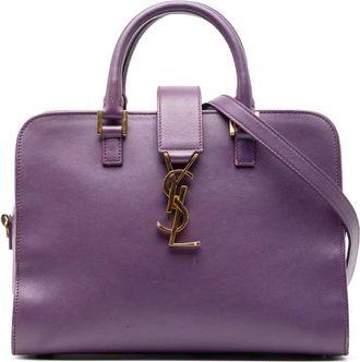 Saint Laurent Pre-owned Saint Laurent Baby Leather Monogram Cabas Satchel Ladies 33FWSH26H37DEMRC