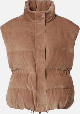 Brunello Cucinelli Monili corduroy down vest