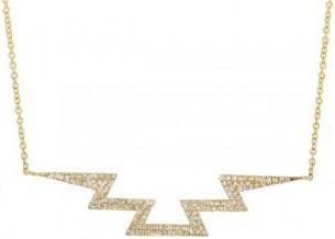 Allurez 0.33ct 14k Yellow Gold Diamond Necklace