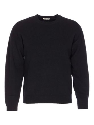 Auralee crew-neck long-sleeves sweater - Zwart