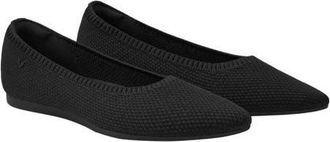 Vivaia Pointed-Toe Ballet Flats in Black - Water Repellent at Nordstrom, Size 6.5