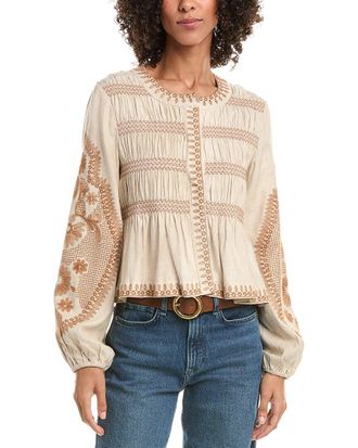 Avec Les Filles Peplum Blouse