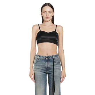 Ann Demeulemeester Xaja Washed Silk Satin Bralette