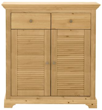 HOME AFFAIRE Schuhkommode »Ayanna Kommode für ca. 9 Paar Schuhe« Schuhschrank aus massiver Kiefer, FSC, Breite 94 cm