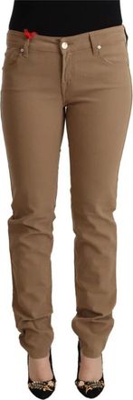 Jacob Cohen Bruine Skinny Broek met Normale Taille - Dames - Skinny Jeans - Bruin - W31 - Denim - Jeans