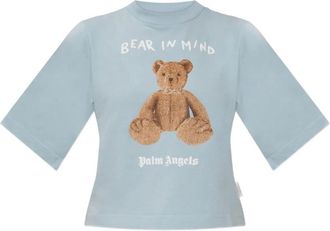 Palm Angels Mujer, Camisetas, Azul, Talla: S