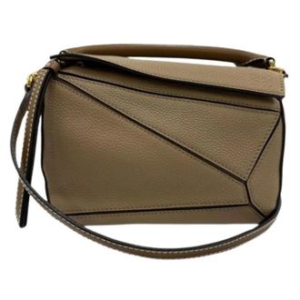 Loewe Tweedehands leren handtassen - Dames - Pre-owned - Bruin - Maat: ONE Size Leer