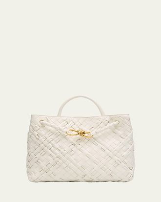 Bottega Veneta Small Andiamo Intrecciato Leather Top-Handle Bag