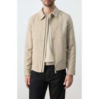 Mango Faux Suede Jacket in Beige at Nordstrom, Size X-Large