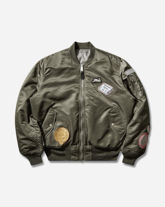 Alpha Industries BUNNEY MA-1 Bomber Jacket Vintage Green