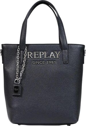 Replay Gehamerde synthetische tas - Dames - Tassen - Zwart - Maat: ONE Size Synthetisch