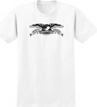 Antihero Skateboards Mens Short Sleeve Eagle Shirt In White/black
