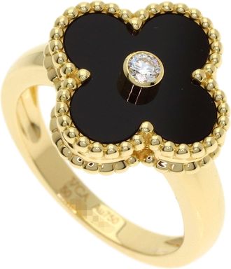 Van Cleef & Arpels Yellow Gold Yellow Gold (18K) Band Ring (Pre-Owned)