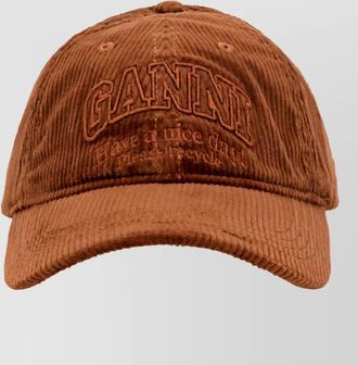 Ganni corduroy baseball cap