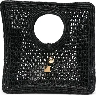 Jacquemus Le Petit Carre Spiaggia Rafia Handbag