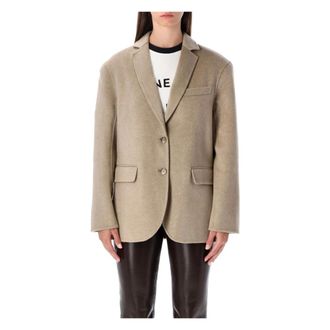 Anine Bing Oversized Wool-Cashmere Blazer Jacket