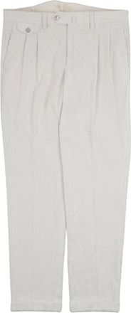 BRIGLIA 1949 Straight Trousers, male, White, Size: L Straight Trousers