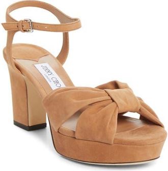 Jimmy Choo London Heloise Platform Sandal in Toffee at Nordstrom, Size 38.5