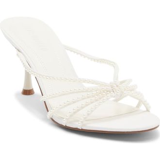 Steve Madden Edna Slide Sandal in Pearl at Nordstrom, Size 8.5