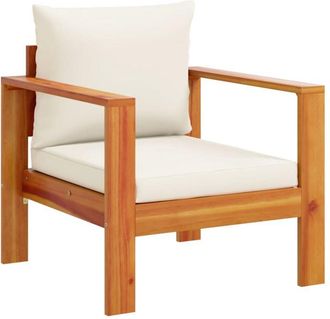 vidaXL Garden Chair with Cushions Solid Wood Acacia vidaXL
