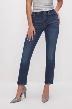 Good American Good Legs Straight Jeans In Blue004 Wash