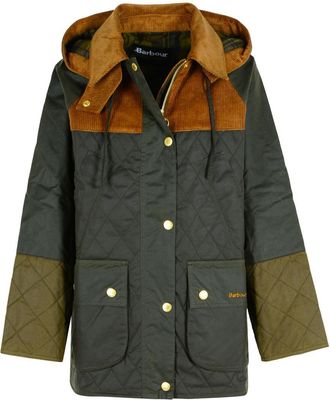 Barbour Imelda Dark Green Waxed Cotton Parka