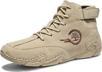 Generic Running Shoes Mens Sneakers for Men Autumn Suede Sports Mesh Breathable Footwear with Stylish Comfortable Design Beige