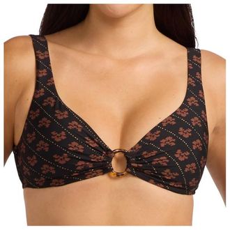 Seafolly Batik Bloom Multifit Ring Front Tank Bikini-Top f&uuml;r Damen | schwarz