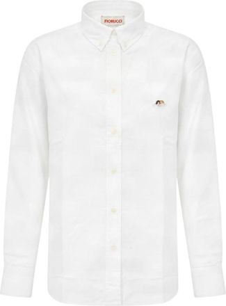 Fiorucci Shirts - Dames - Overhemden - Wit - XS - Katoen - Overhemden