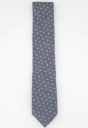 Michael Kors Mens Classic Tossed Pine Silk Twill Tie Gray Size Regular
