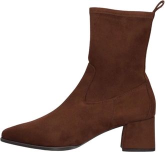 Unisa Schoenen, Dames, Bruin, 39 EU, Langley Enkellaarsjes
