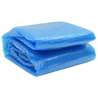 vidaXL Cubierta Solar De Piscina De Pe Redonda Y Flotante 455 Cm Azul Vidaxl