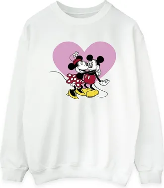 Disney Dames/Dames Mickey Mouse Love Languages Sweatshirt (Wit)