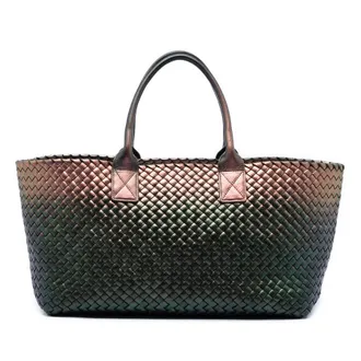 Bottega Veneta Pre-owned Bottega Veneta Medium Iridescent Nappa Intrecciato Cabat Tote Ladies 3VXACHPBY29XFIHH