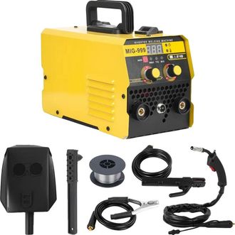 OEM Soldadora Mig, Salida De 140 A, Funcionamiento Con Doble Voltaje, Color Amarillo