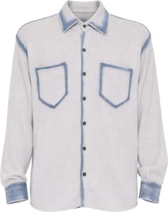 ATOMOFACTORY Casual Shirt - Heren - Casual Overhemden - Blauw - XL - Katoen - Overhemden
