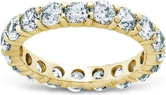 Sterling Forever Sterling Silver Dainty Gracie CZ Eternity Ring