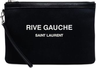 Saint Laurent Pre-owned Saint Laurent Canvas Rive Gauche Clutch Ladies YTKB224PSS7V19CH
