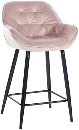 Clp Taburete De Bar Gibson 76 De Terciopelo Rosado