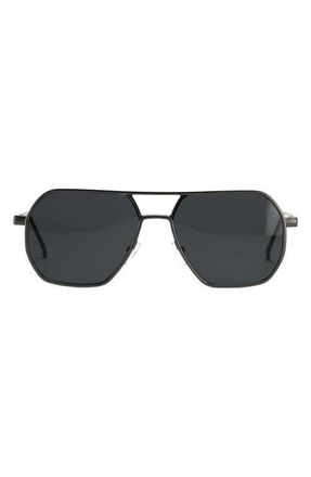 Fifth and Ninth Nola 58mm Polarized Aviator Sunglasses in Black/Black at Nordstrom